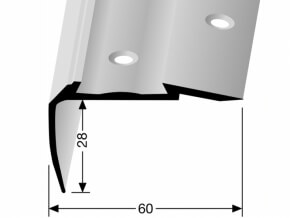 Treppenkantenprofil Messing KOMBI Nr. 706C