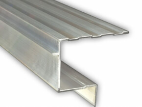 Aluminiumprofil U für Holzstufen / 3000 mm