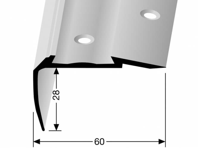 Treppenkantenprofil Messing KOMBI Nr. 706C