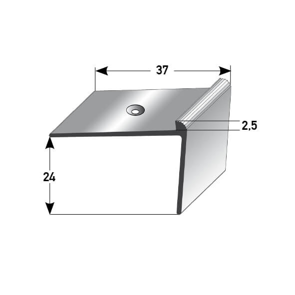 Treppenkantenprofil Nr. 384 (Aluminium)