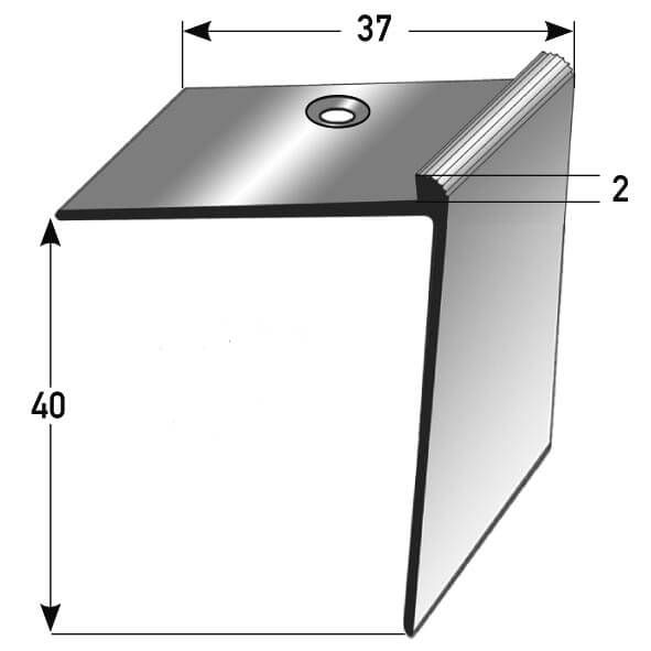 Treppenkantenprofil Nr. 266 (Aluminium)