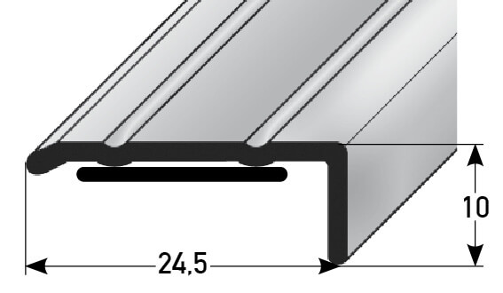 Profilschiene Nr. 089SK Holzdekor (Aluminium)