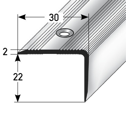 Treppenprofil Nr. 342 (Aluminium)