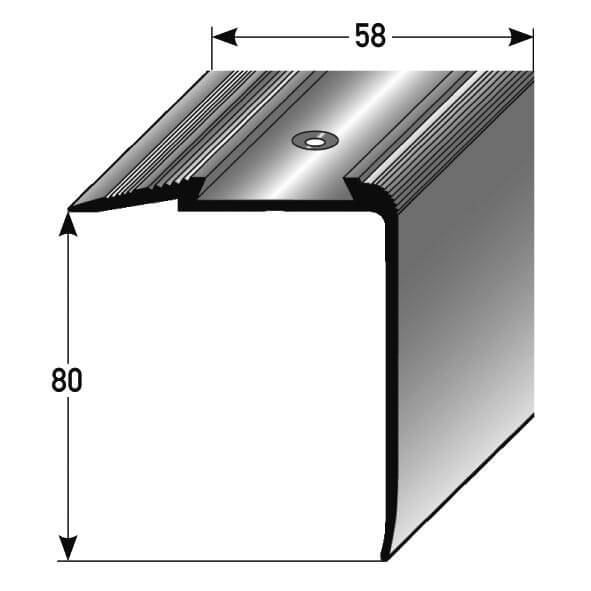 Treppenstufenprofil Nr. 146 (Aluminium)