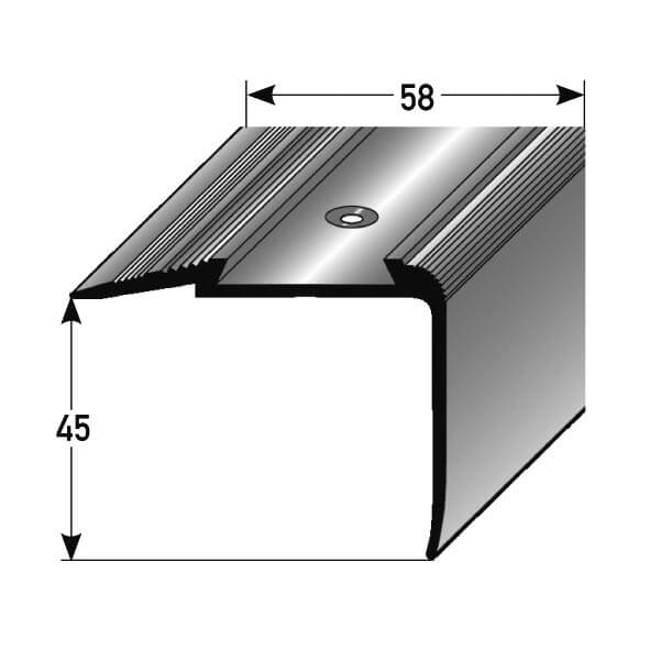 Treppenstufenprofil Nr. 147 (Aluminium)