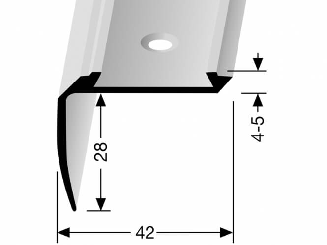 Treppenkantenprofil Messing KOMBI Nr. 702