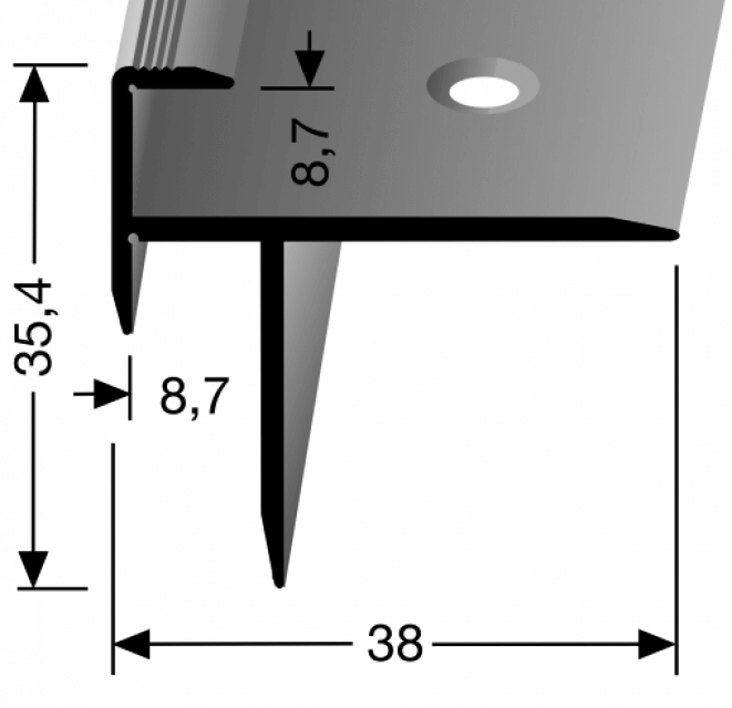 Treppenkantenprofil Nr. 209