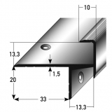Treppenkantenprofil Nr. 260 (Aluminium)